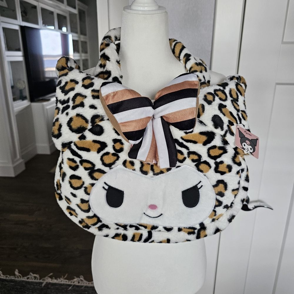 Sanrio Leopard Print Kids Bag with Bow